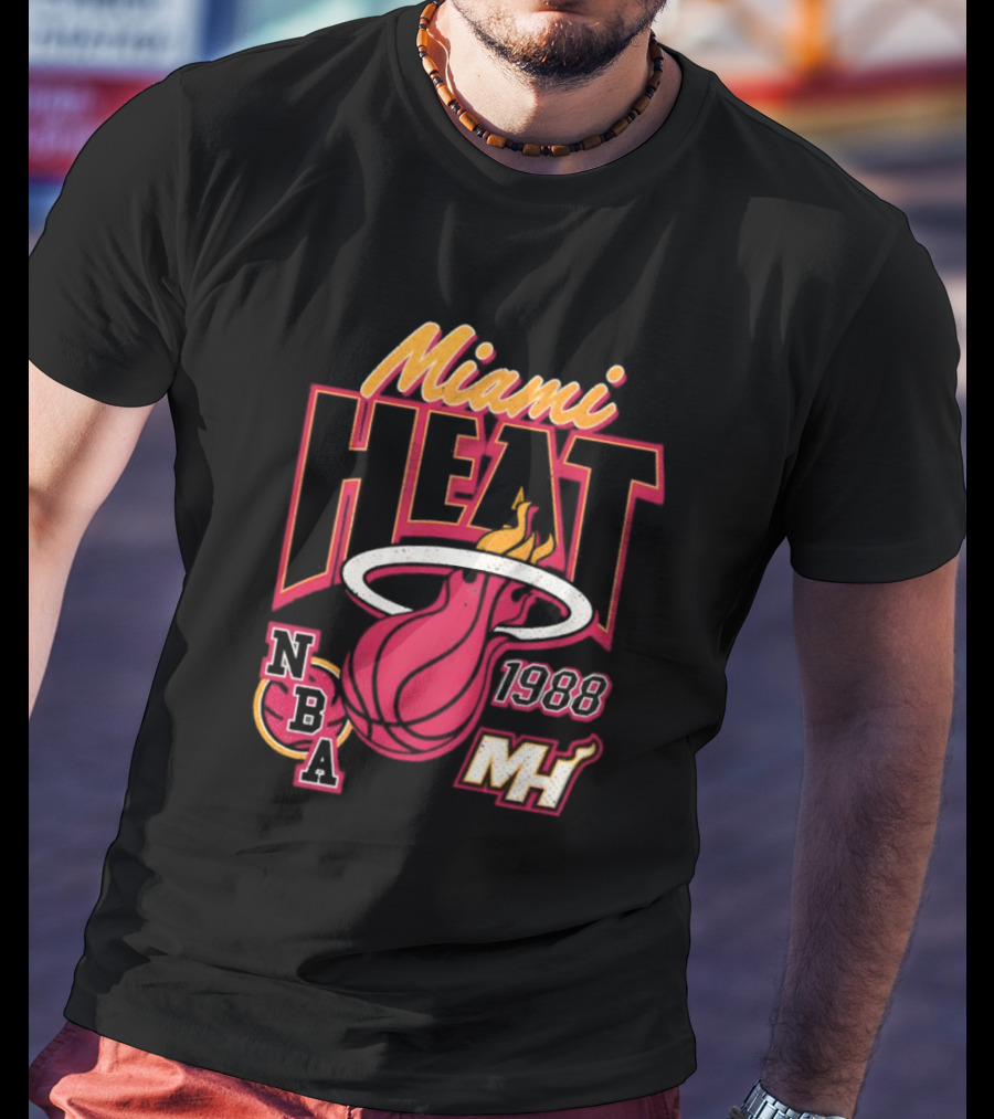 Miami Heat 1988 NBA MH Vintage Retro T-Shirt