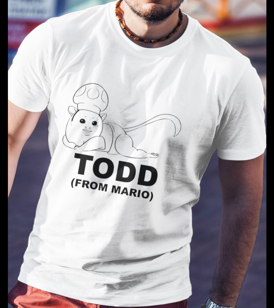Todd From Mario Mouse With Mushroom Hat T-Shirt
