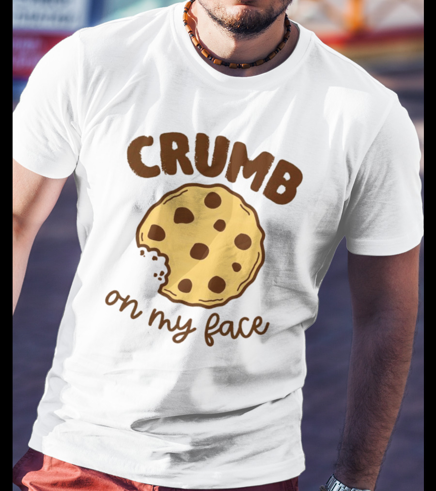 CRUMB Cookie On My Face Chocolate Chip Bite T-Shirt