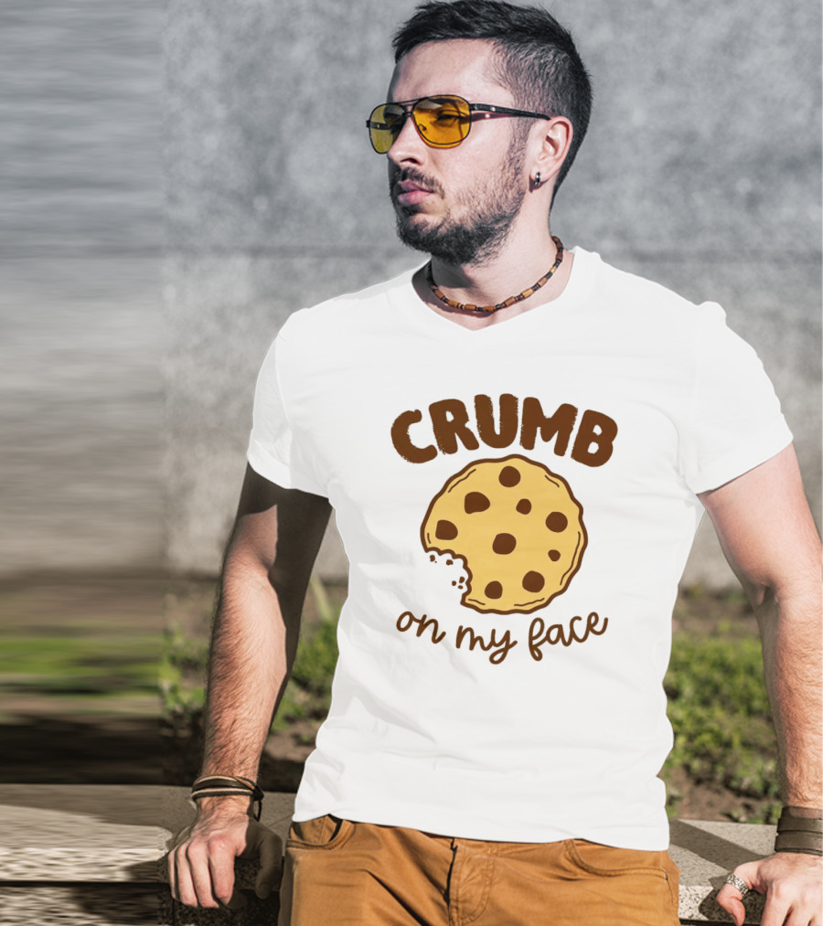 CRUMB Cookie On My Face Chocolate Chip Bite T-Shirt