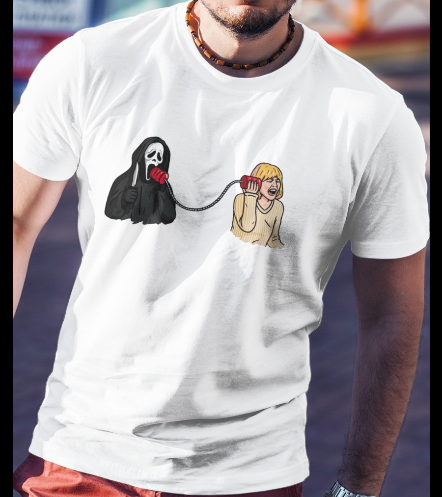 Ghostface Call Me Phone Conversation T-Shirt