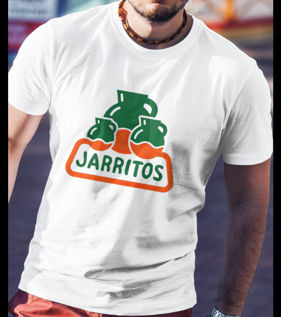 Jarritos Vintage Logo Icon Green Orange T-Shirt