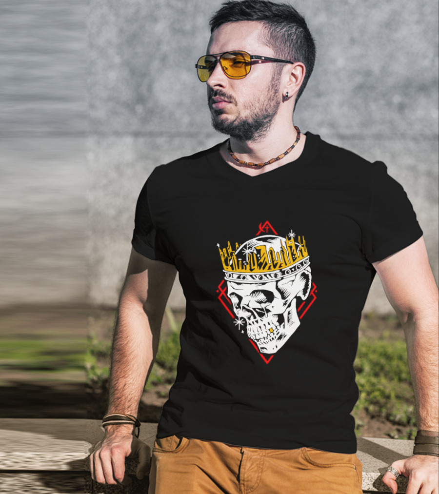 Jelly Roll Skull King Crown Red Diamond T-Shirt