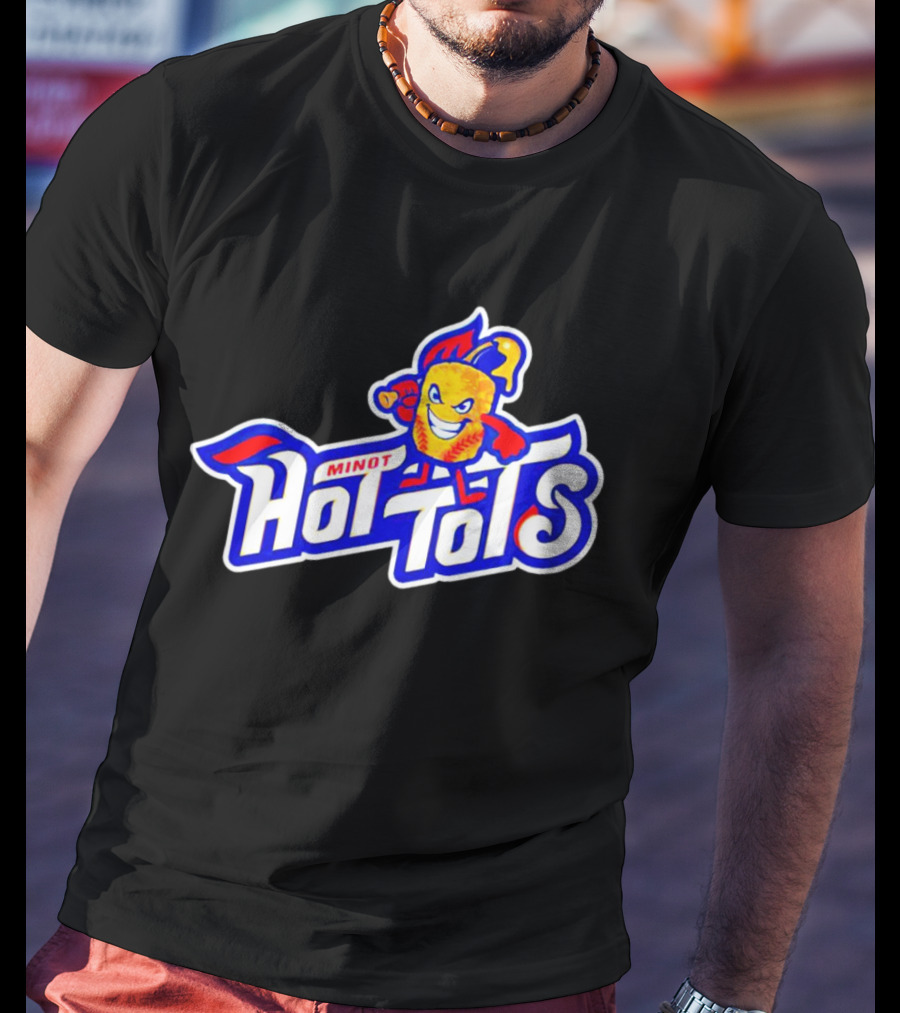 Minot Hot Tots Flame Character T-Shirt
