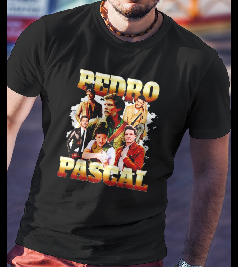 Pedro Pascal Picture Collage T-Shirt