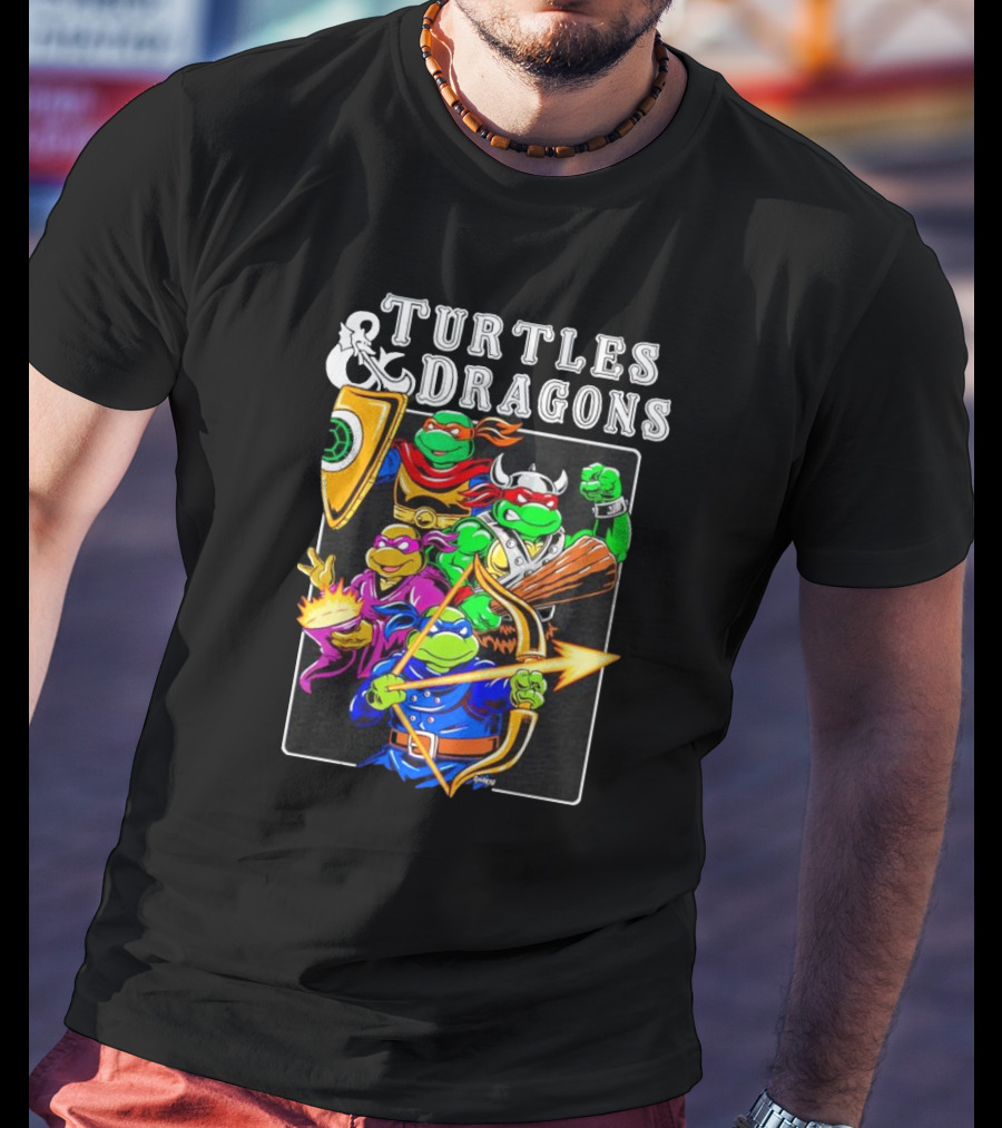 Turtles And Dragons Fantasy Adventure T-Shirt