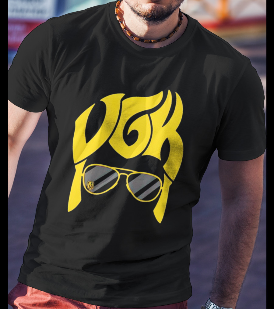 VGK Vegas Golden Knights Sunglasses Hair T-Shirt