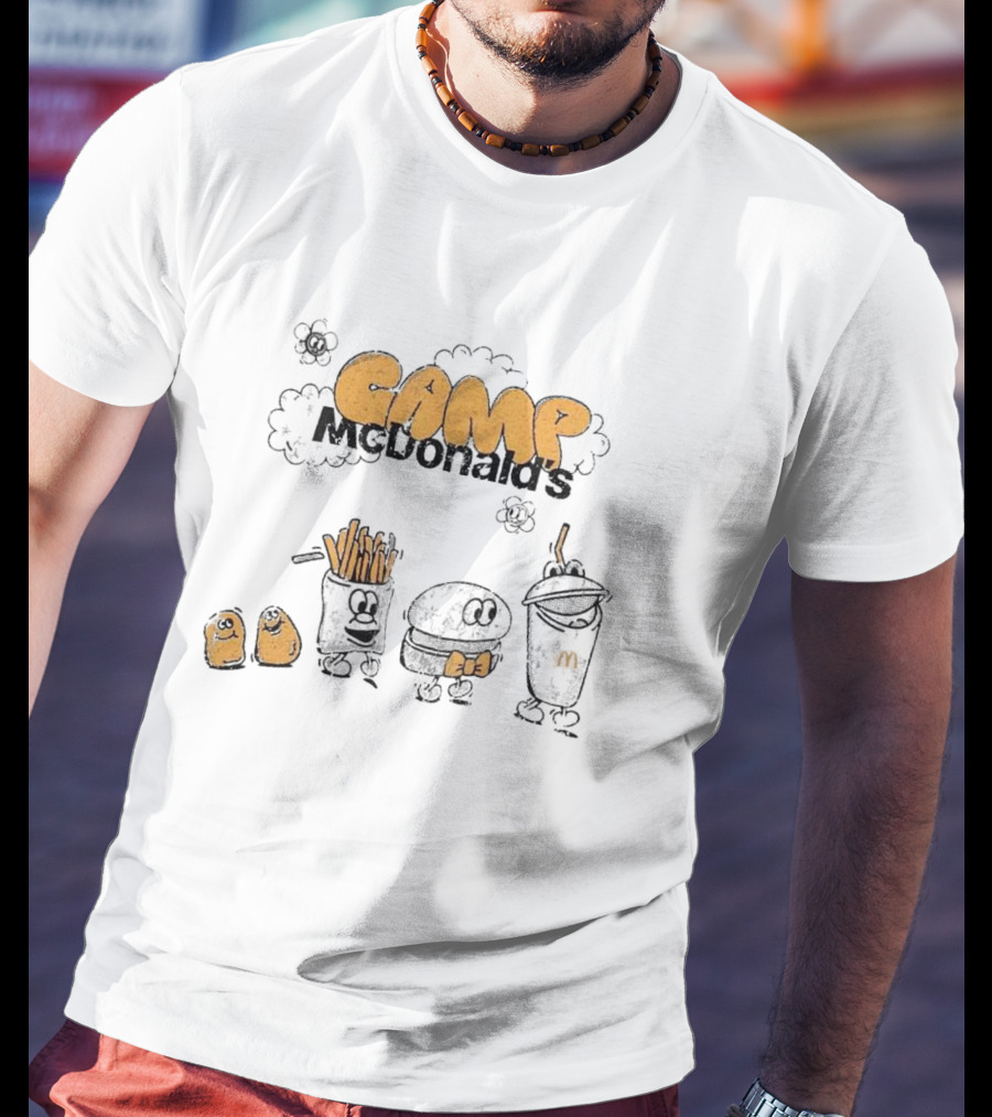 Camp McDonald’s Fry Bow Hamburger Character Trio T-Shirt