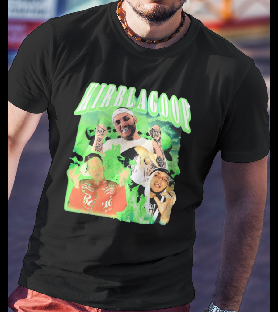 Kirblagoop Vintage Graphic With Tattoos And Racing Jacket T-Shirt