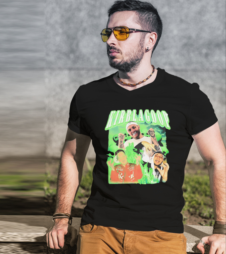 Kirblagoop Vintage Graphic With Tattoos And Racing Jacket T-Shirt