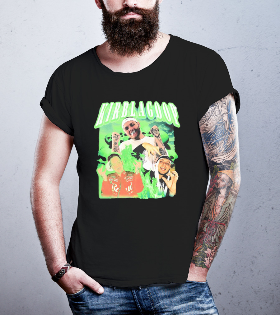 Kirblagoop Vintage Graphic With Tattoos And Racing Jacket T-Shirt