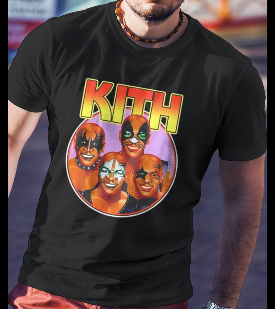 KITH Mike Tyson Kiss Band Makeup Group Image T-Shirt
