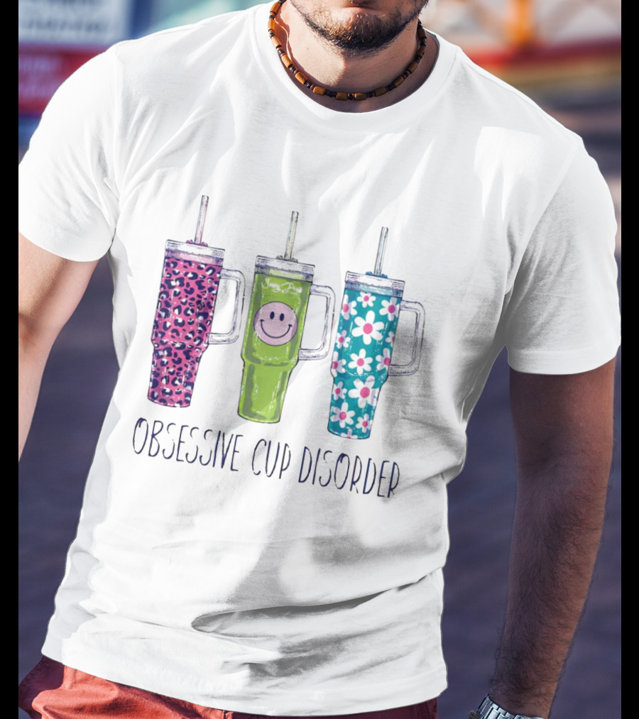 Obsessive Cup Disorder Leopard Smile Daisy T-Shirt