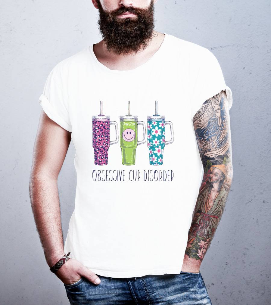Obsessive Cup Disorder Leopard Smile Daisy T-Shirt