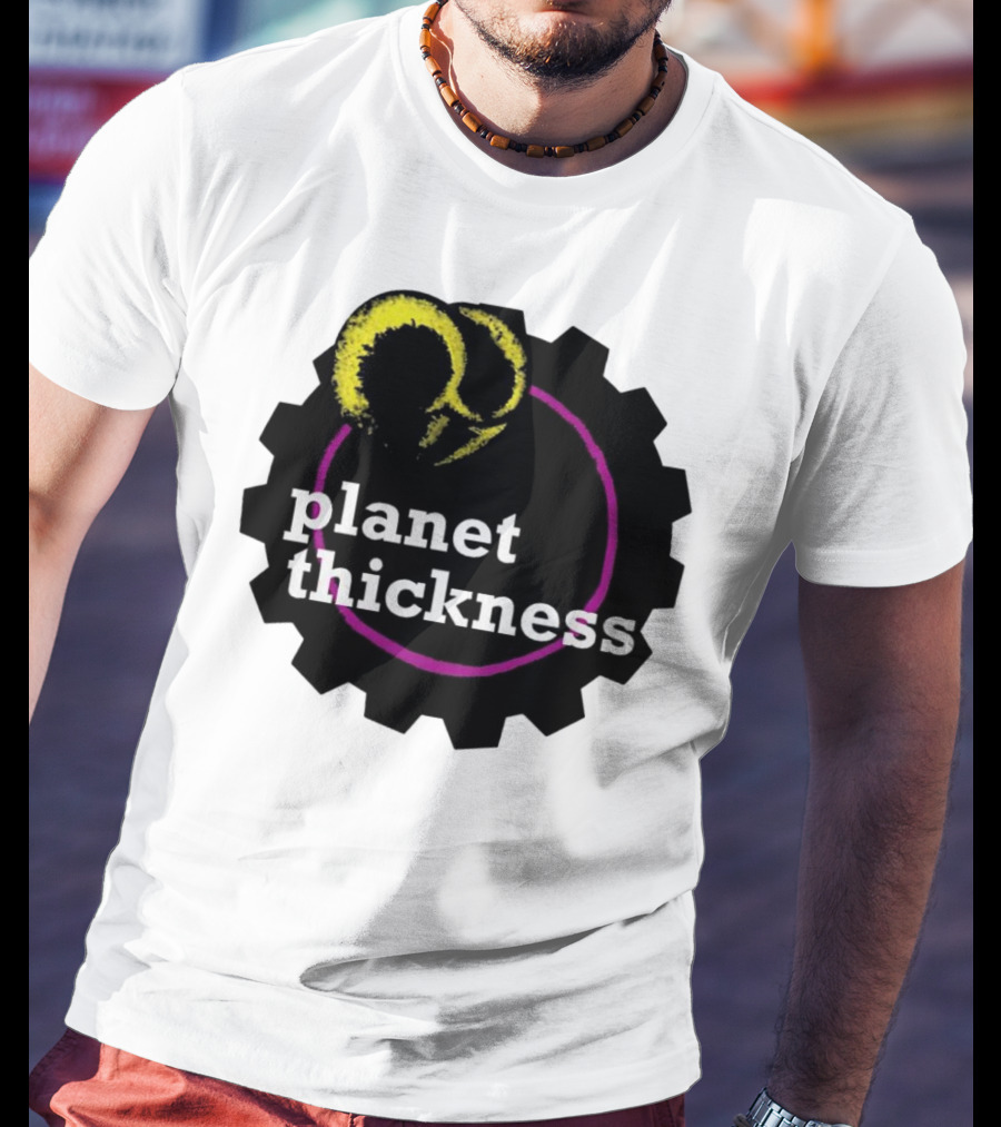 Planet Thickness Tennis Ball Circle Gear Emblem T-Shirt