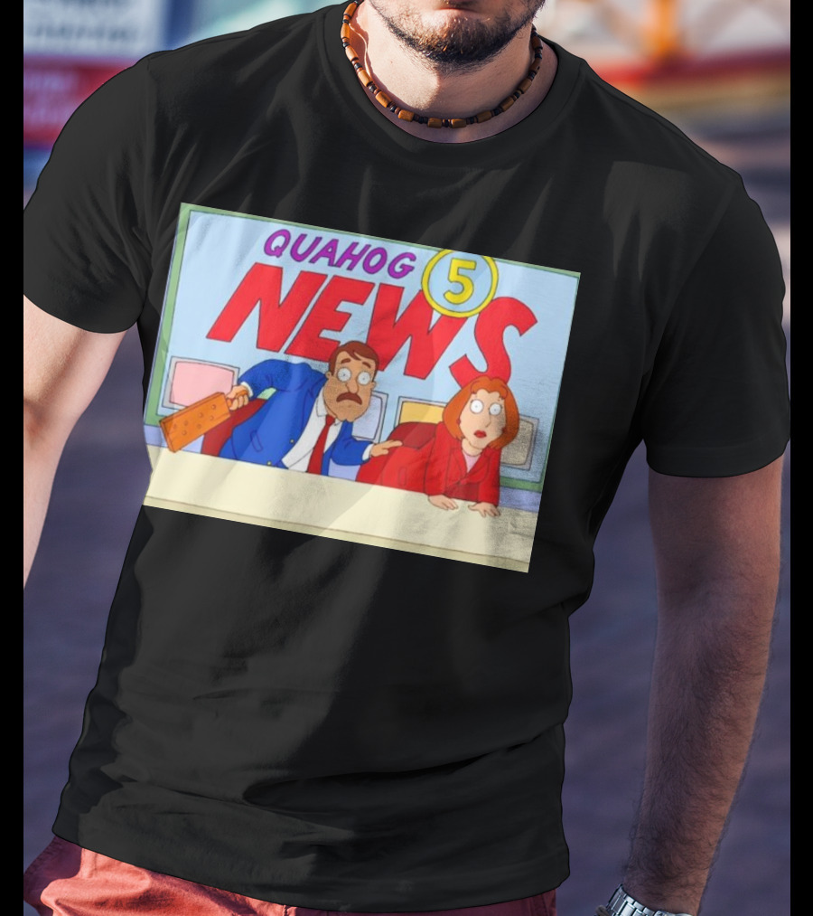 Quahog 5 News Family Guy Cartoon Scene T-Shirt
