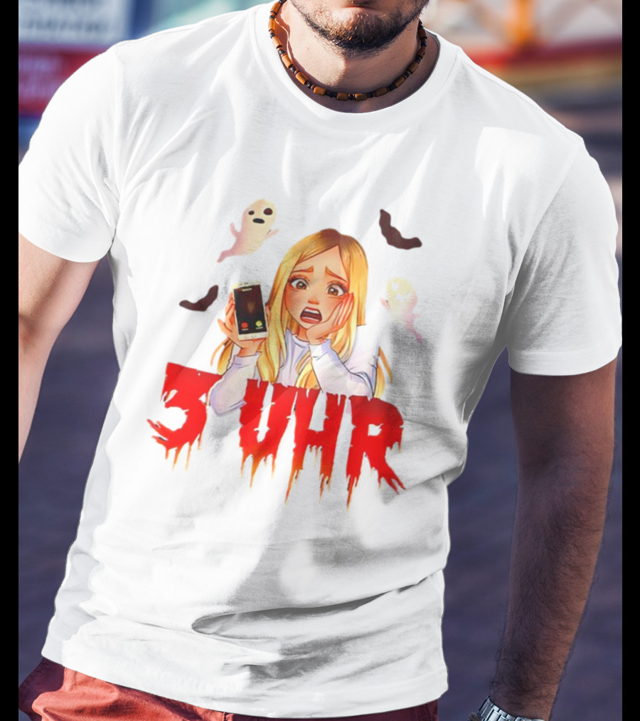 Rebekah Wing 3 Uhr Scary Ghost Reaction T-Shirt
