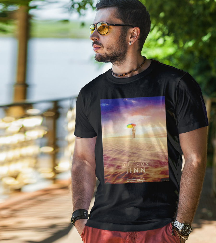 Star Wars Qui-Gon Jinn Desert Scene Disney Plus Series T-Shirt