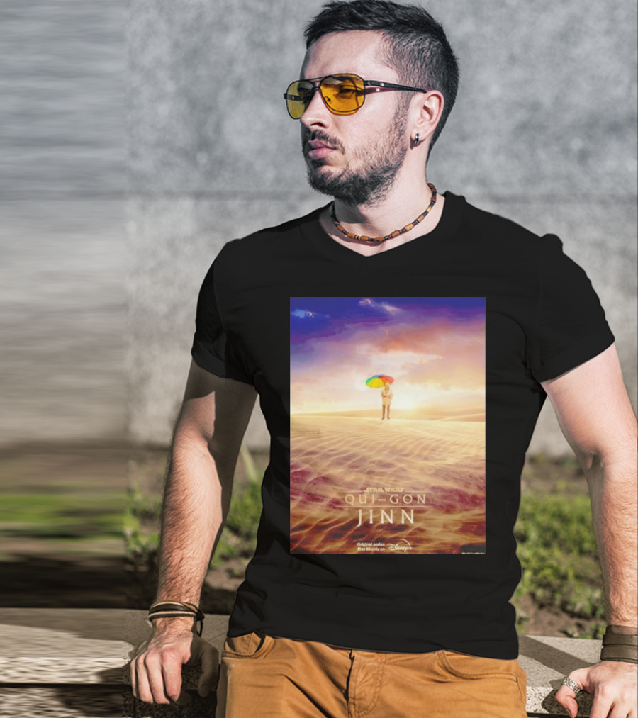 Star Wars Qui-Gon Jinn Desert Scene Disney Plus Series T-Shirt