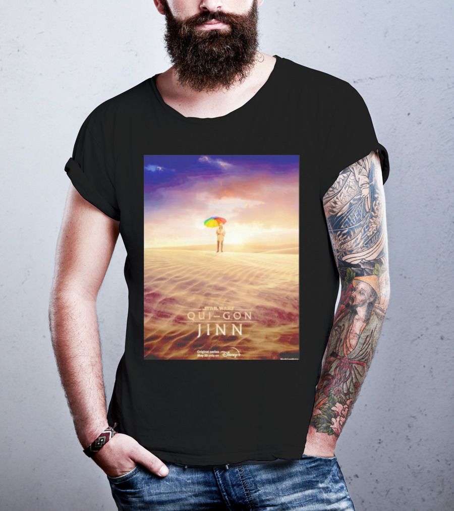 Star Wars Qui-Gon Jinn Desert Scene Disney Plus Series T-Shirt