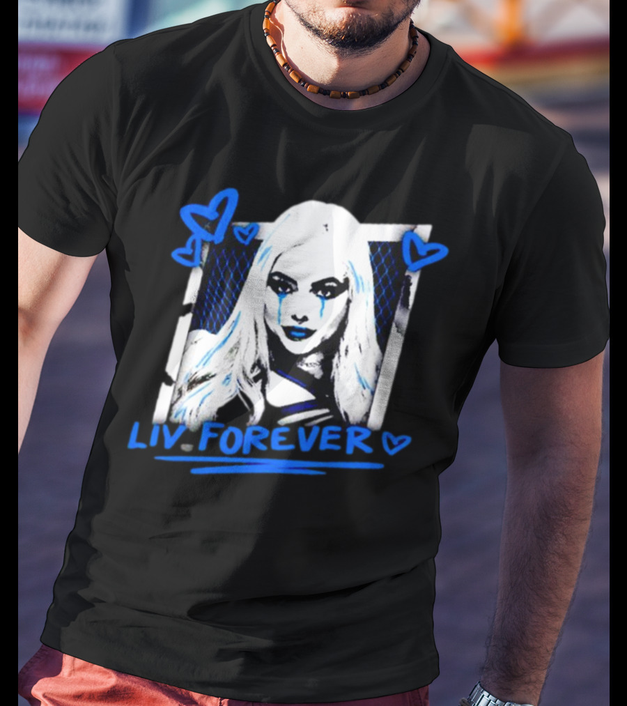 Liv Forever Crying Hearts Bayley Wearing A Liv Morgan T-Shirt
