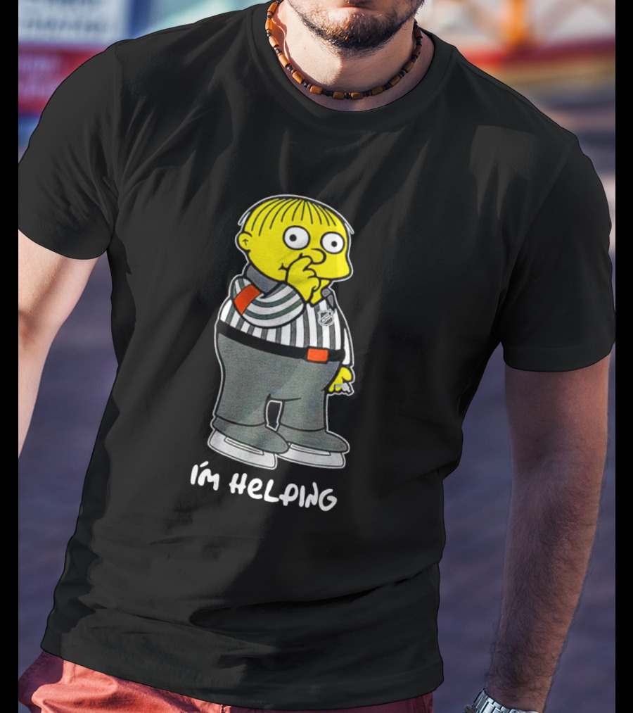 Ralph Wiggum I'm Helping The Simpsons NHL Referee T-Shirt
