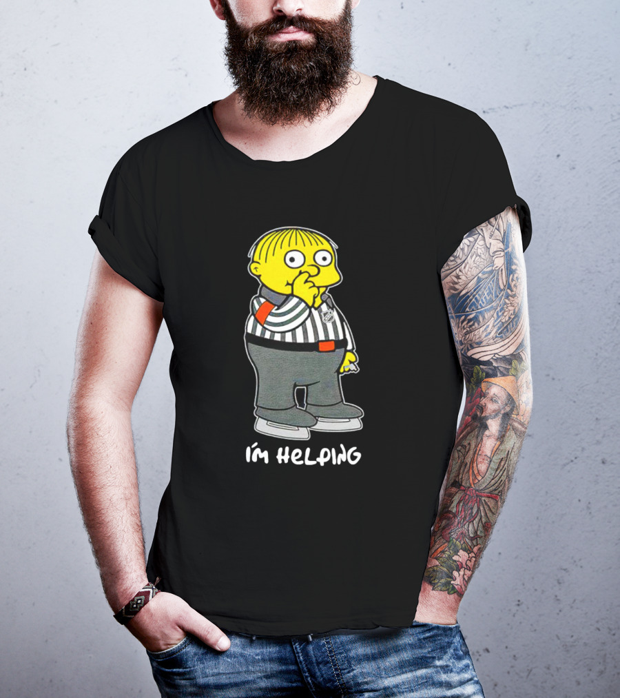Ralph Wiggum I'm Helping The Simpsons NHL Referee T-Shirt