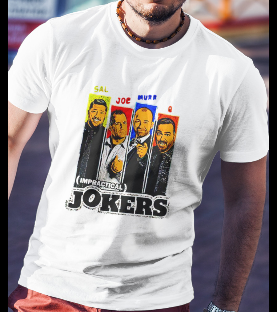 Impractical Jokers Sal Joe Murr Q Portraits T-Shirt