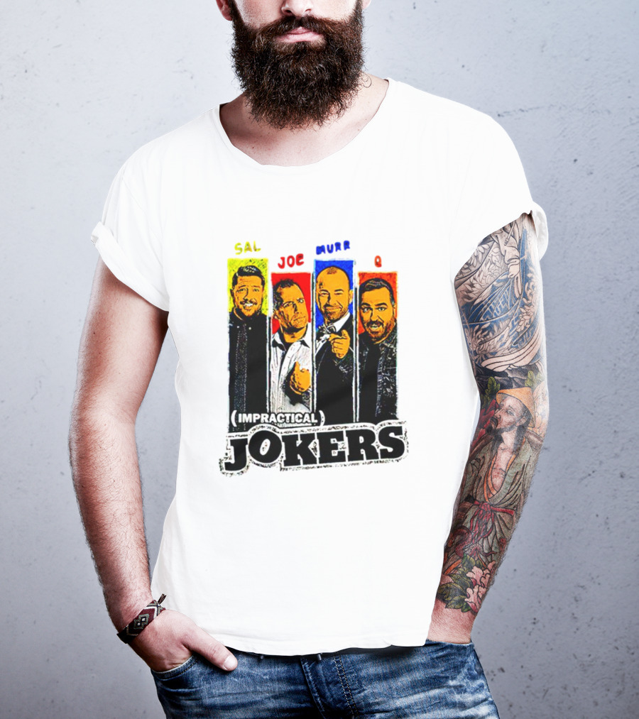 Impractical Jokers Sal Joe Murr Q Portraits T-Shirt