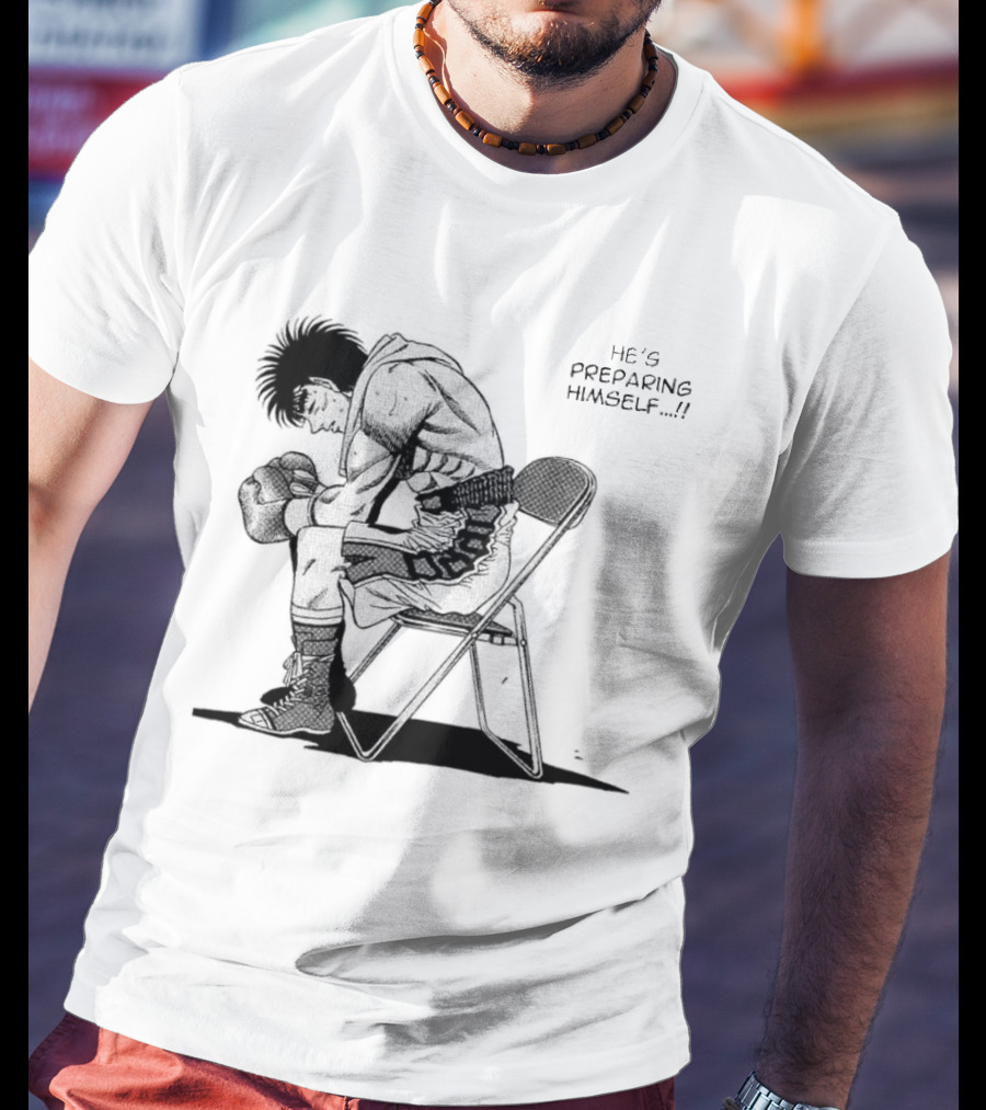 Ippo Makunouchi Preparing Mentally In Boxing Gear T-Shirt