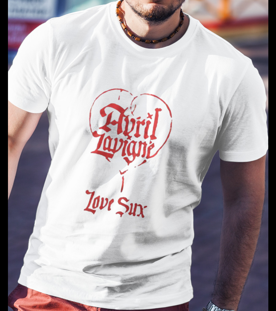 Avril Lavigne Heart Balloon Love Sux T-Shirt
