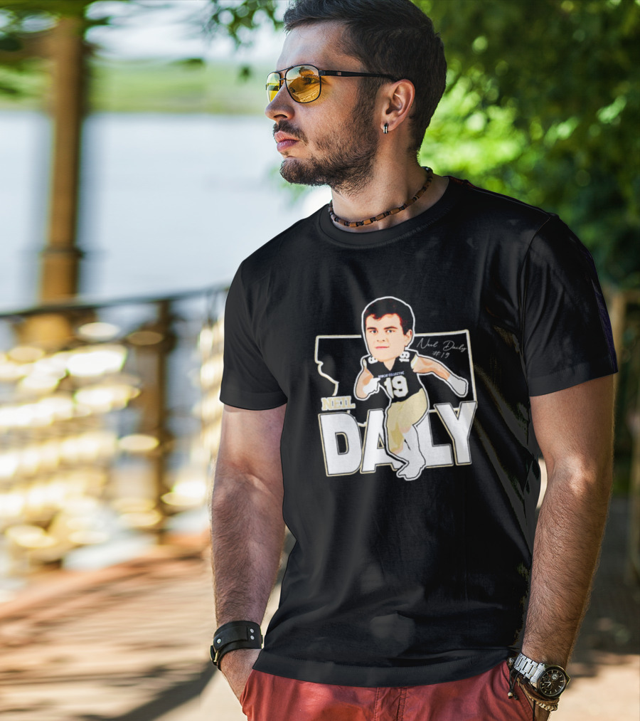 Neil Daily Noah Collective #19 Football Cartoon T-Shirt