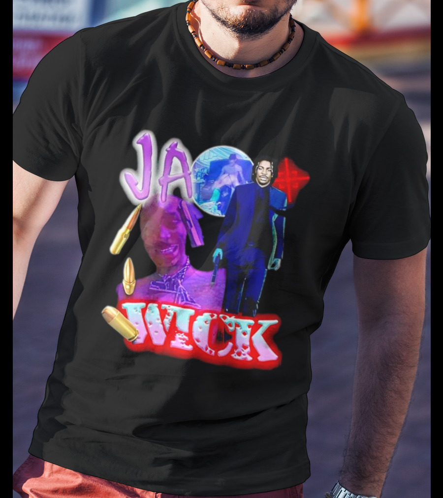 Ja Wick Bullet Portraits Action Concept T-Shirt