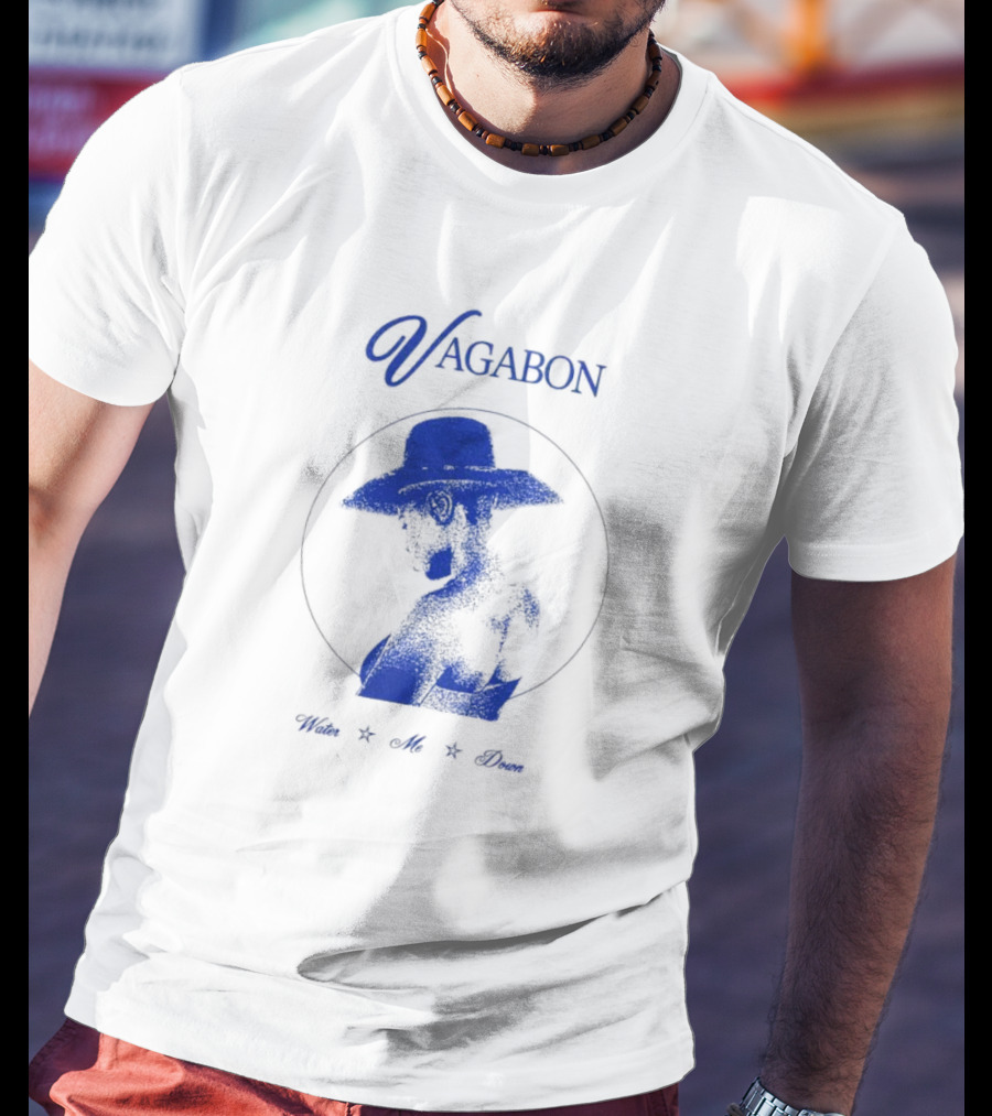 Vagabon Water Me Down Blue Silhouette Hat T-Shirt