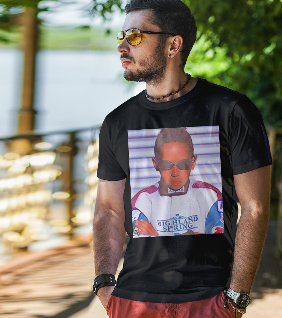 Highland Spring Racing Suit Young Lewis Hamilton T-Shirt