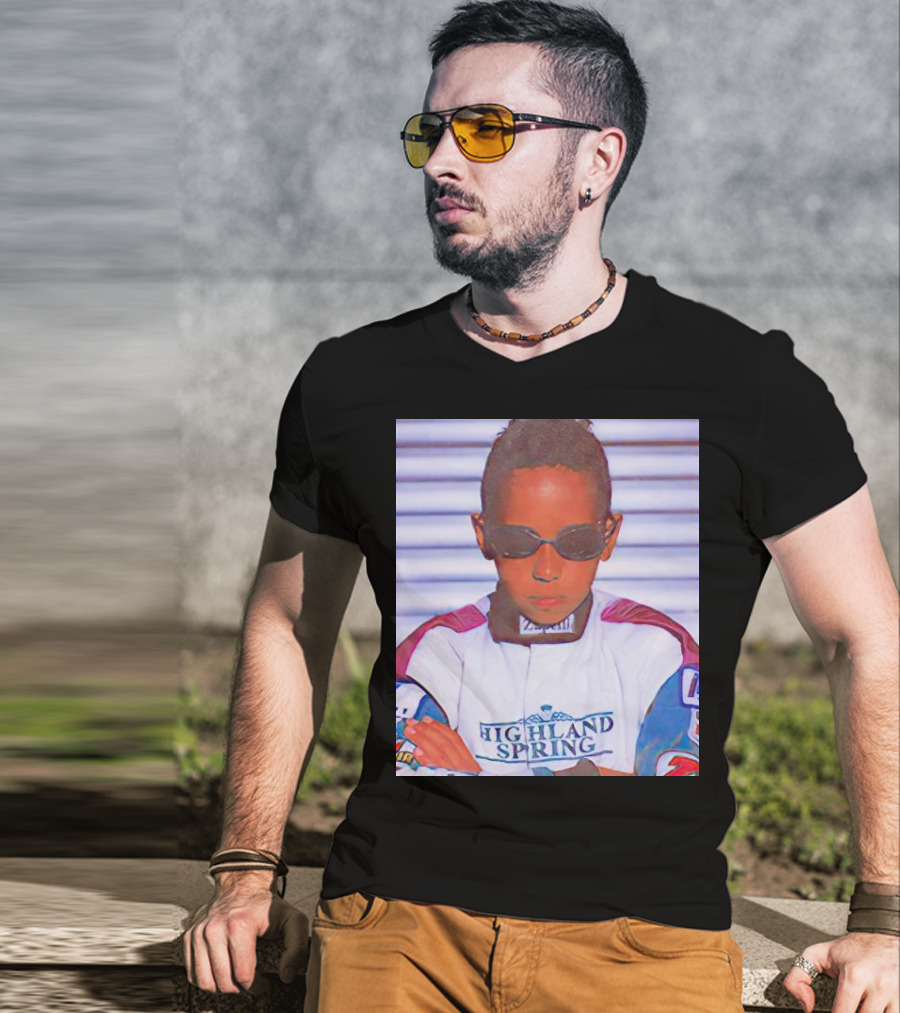 Highland Spring Racing Suit Young Lewis Hamilton T-Shirt