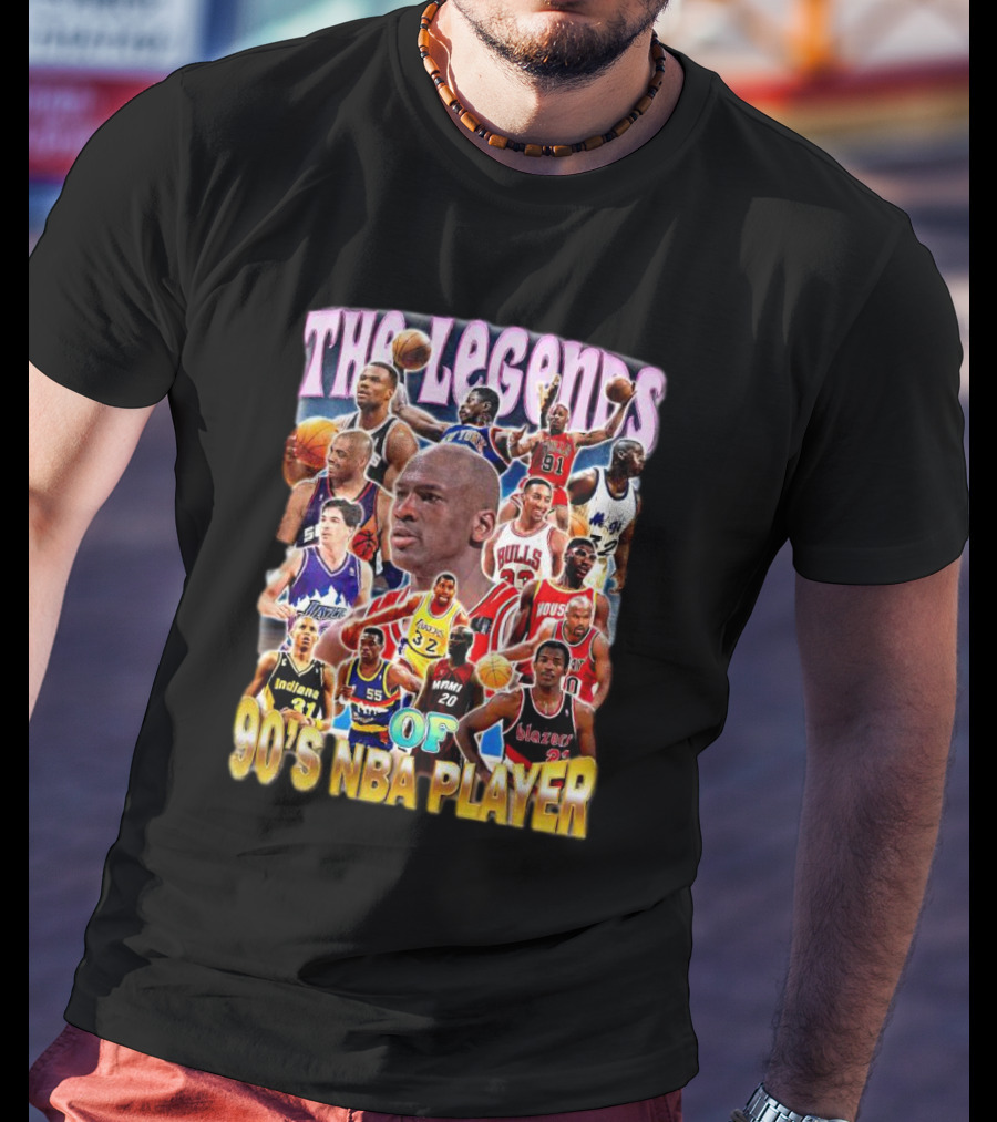 The Legends Of 90's NBA Player T-Shirt