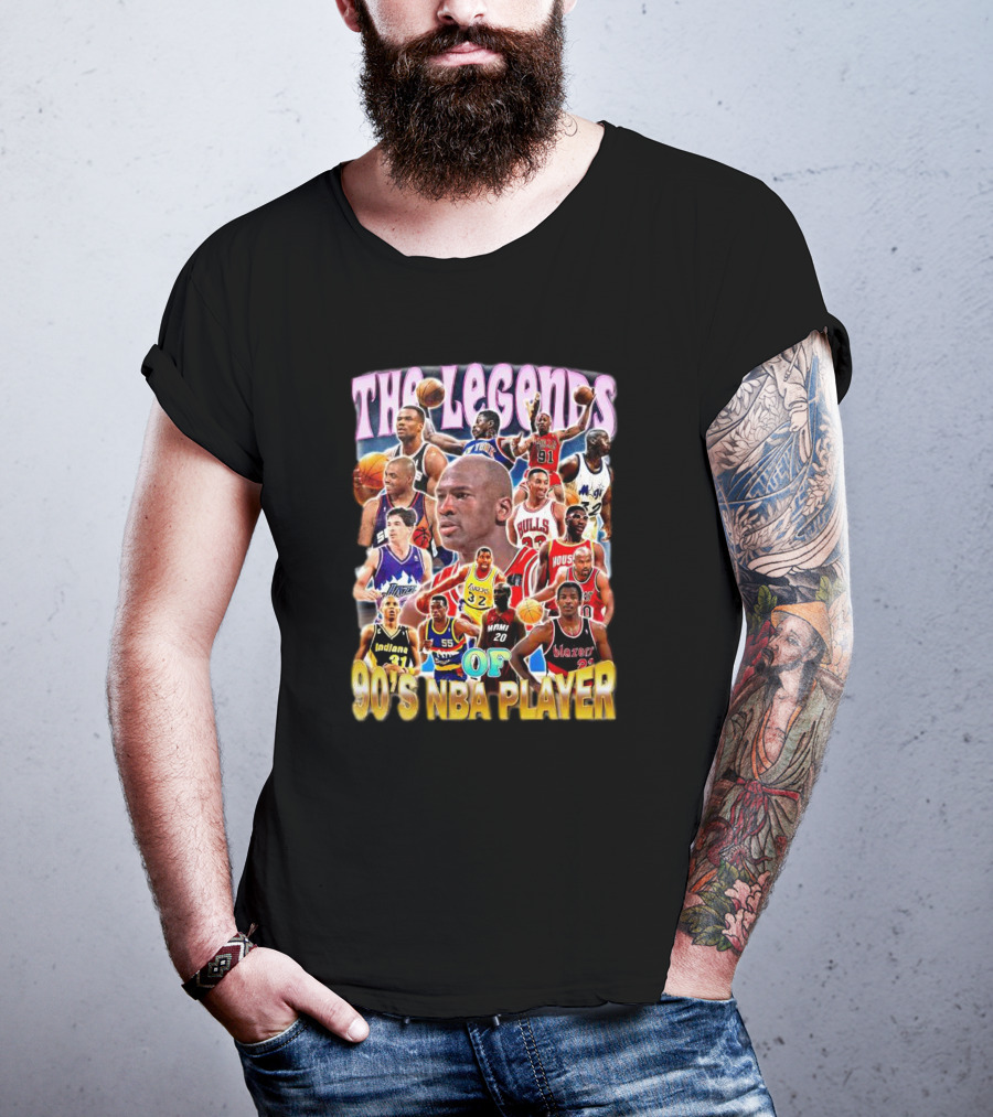 The Legends Of 90's NBA Player T-Shirt