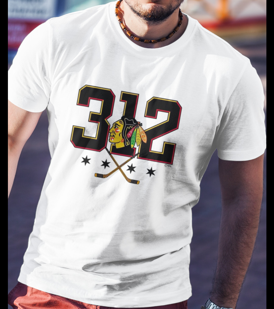 312 Chicago Blackhawks T-Shirt