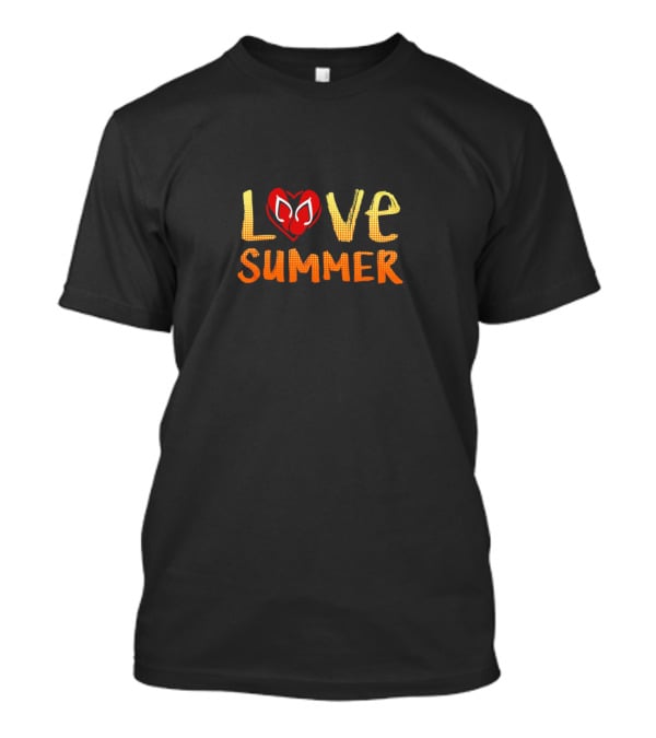 LOVE SUMMER Heart Symbol With Shades Of Orange And Yellow T-Shirt