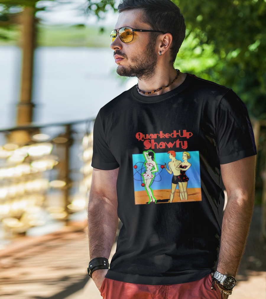 Quarked-Up Shawty Retro Atomic Pin-Up T-Shirt