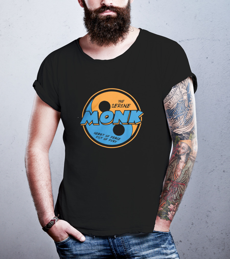 The Serene Monk Heart Of Peace Fist Of Fury T-Shirt