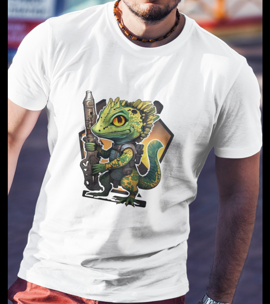 Valorant Gekko Character With Rifle T-Shirt