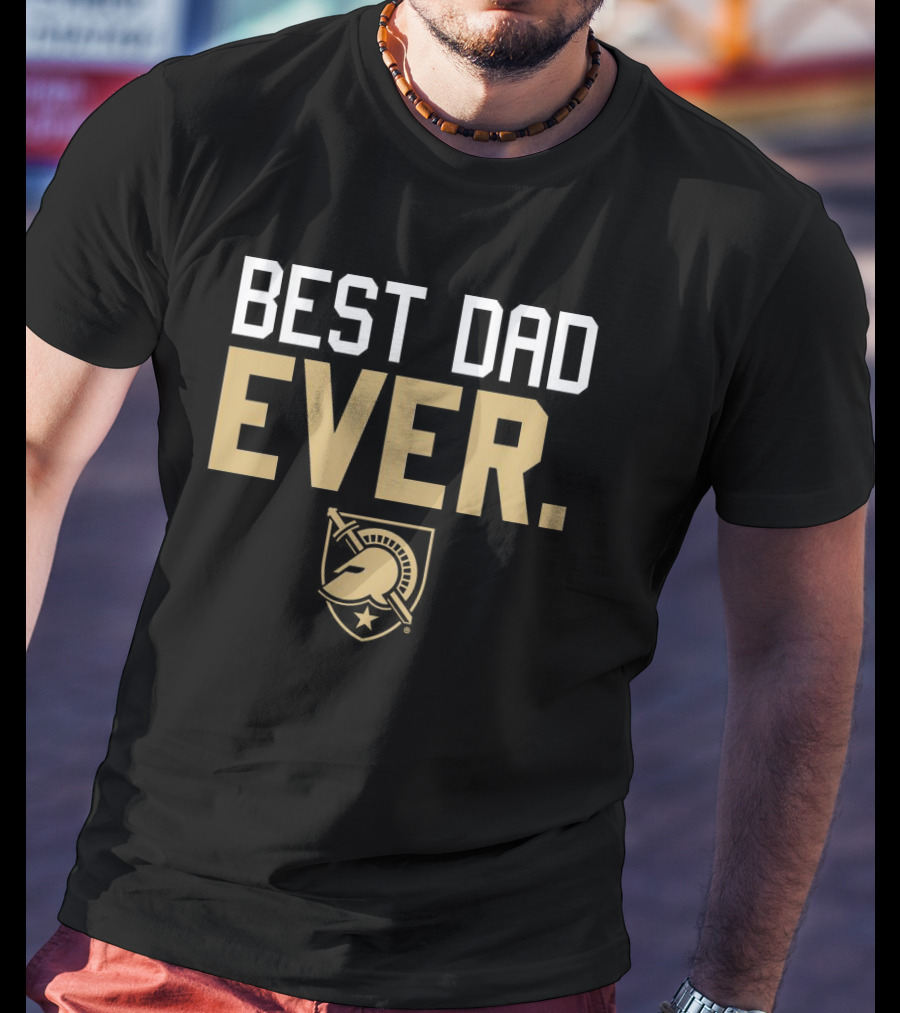 Best Dad Ever Army Black Knights Spartan Helmet T-Shirt
