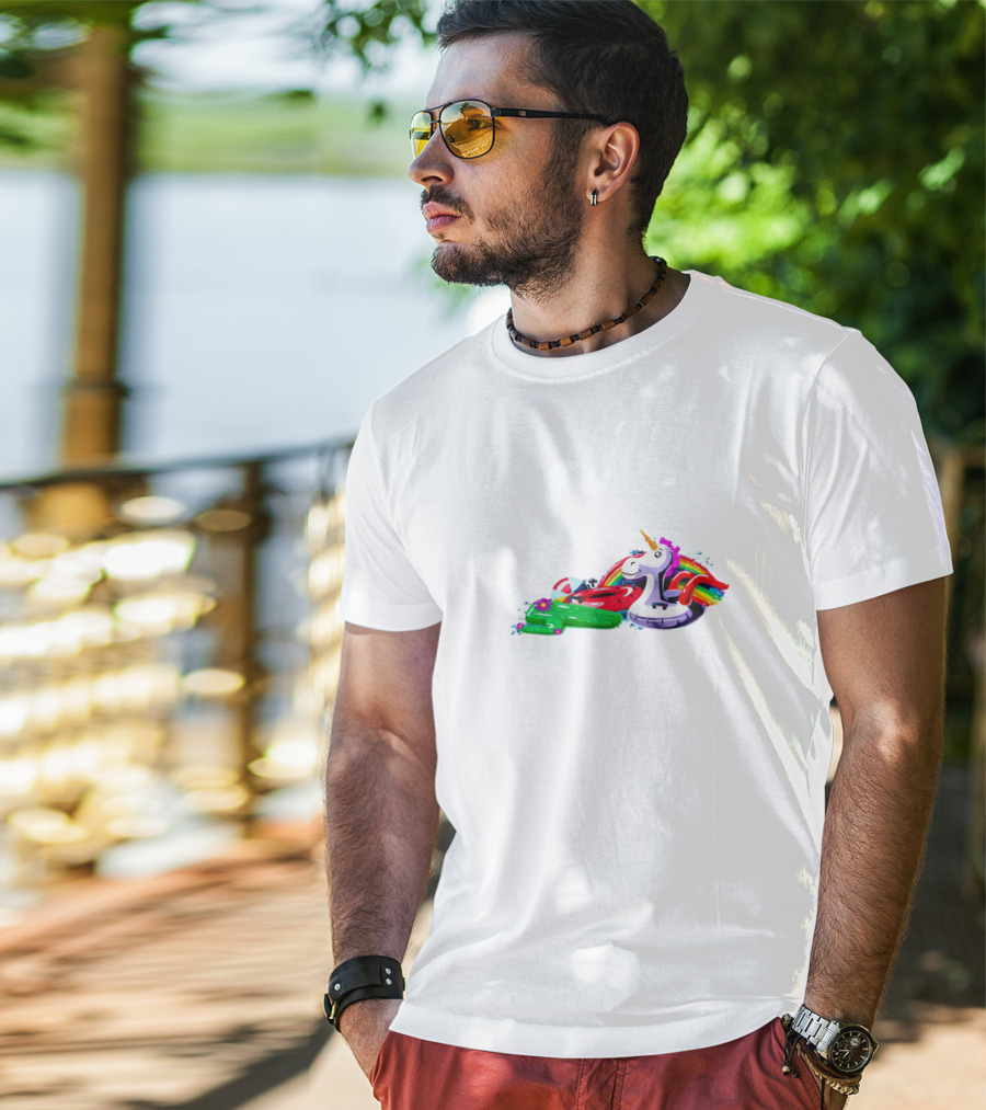 Kentucky Float ‘Tucky Rainbow Unicorn Cactus Pool Party T-Shirt