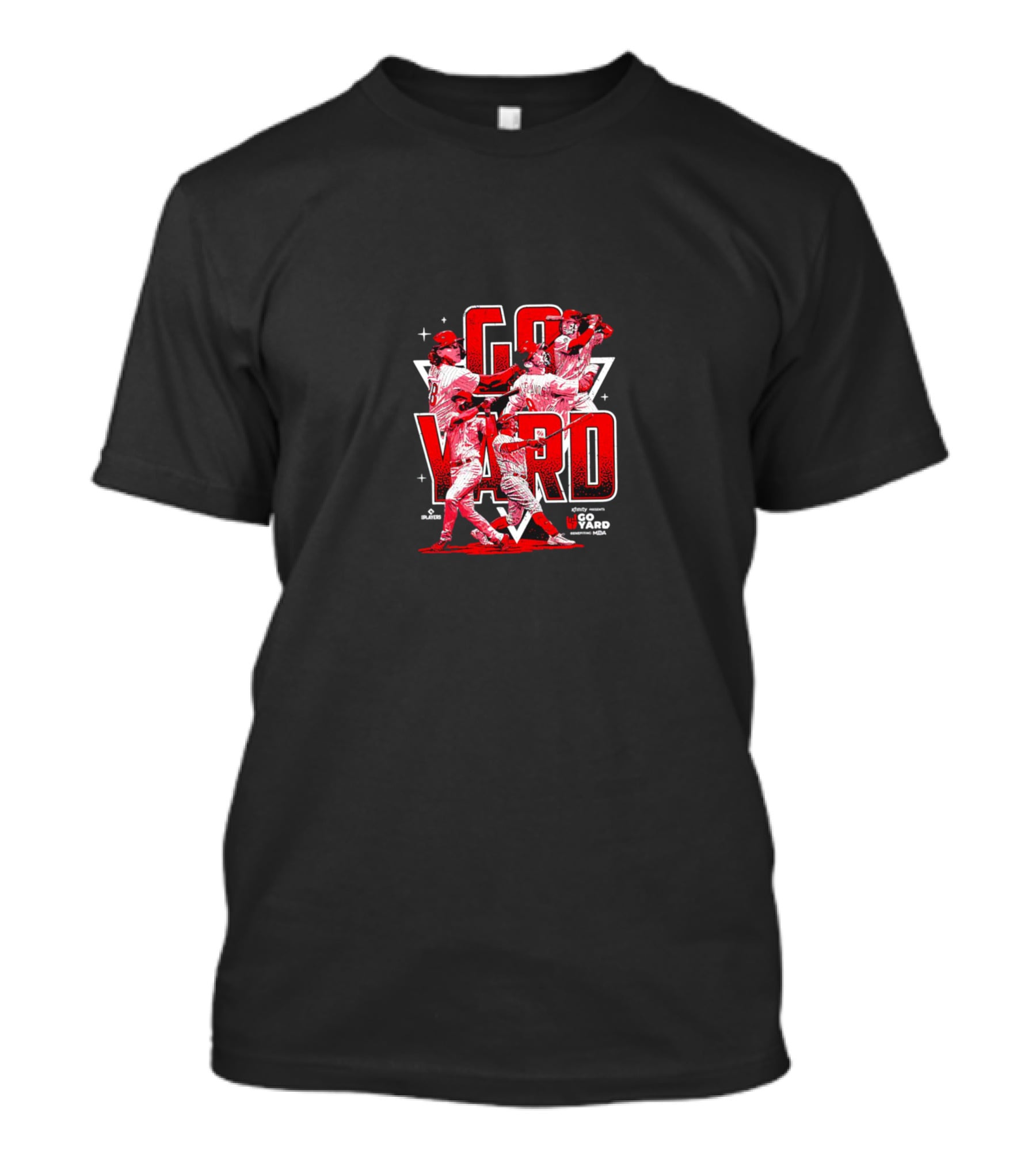 Go Yard Philadelphia Phillies MLB Players Dynamic Action Scene T-Shirt