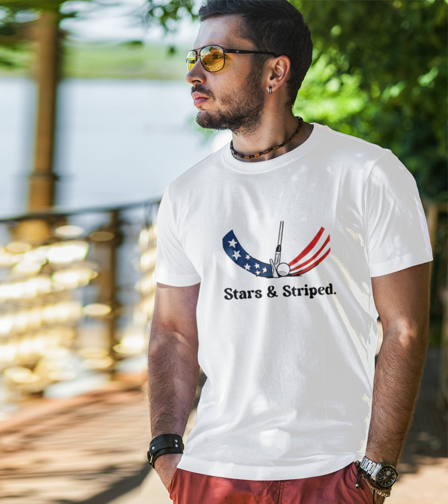 Stars And Striped Golf Club Flag T-Shirt