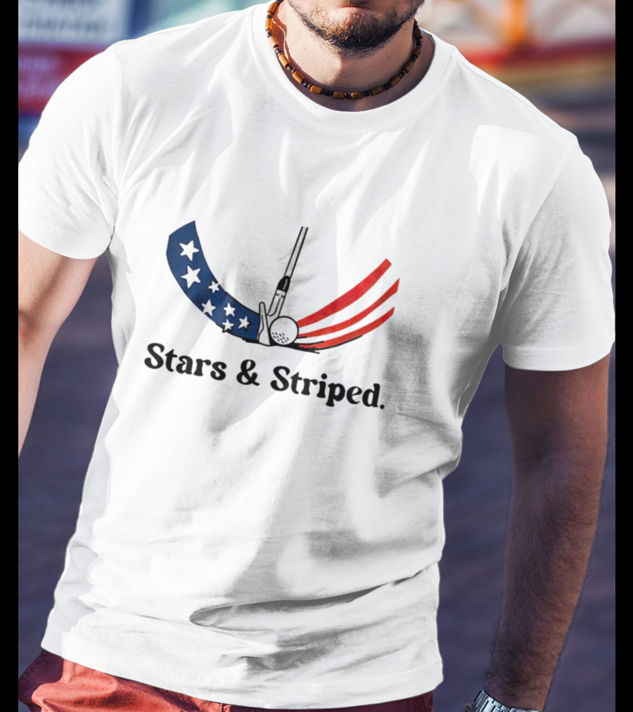 Stars And Striped Golf Club Flag T-Shirt