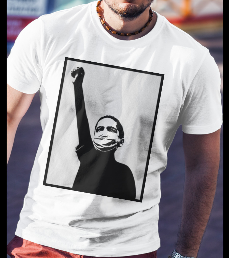 A Million Strong Masked Silhouette Raising Fist T-Shirt