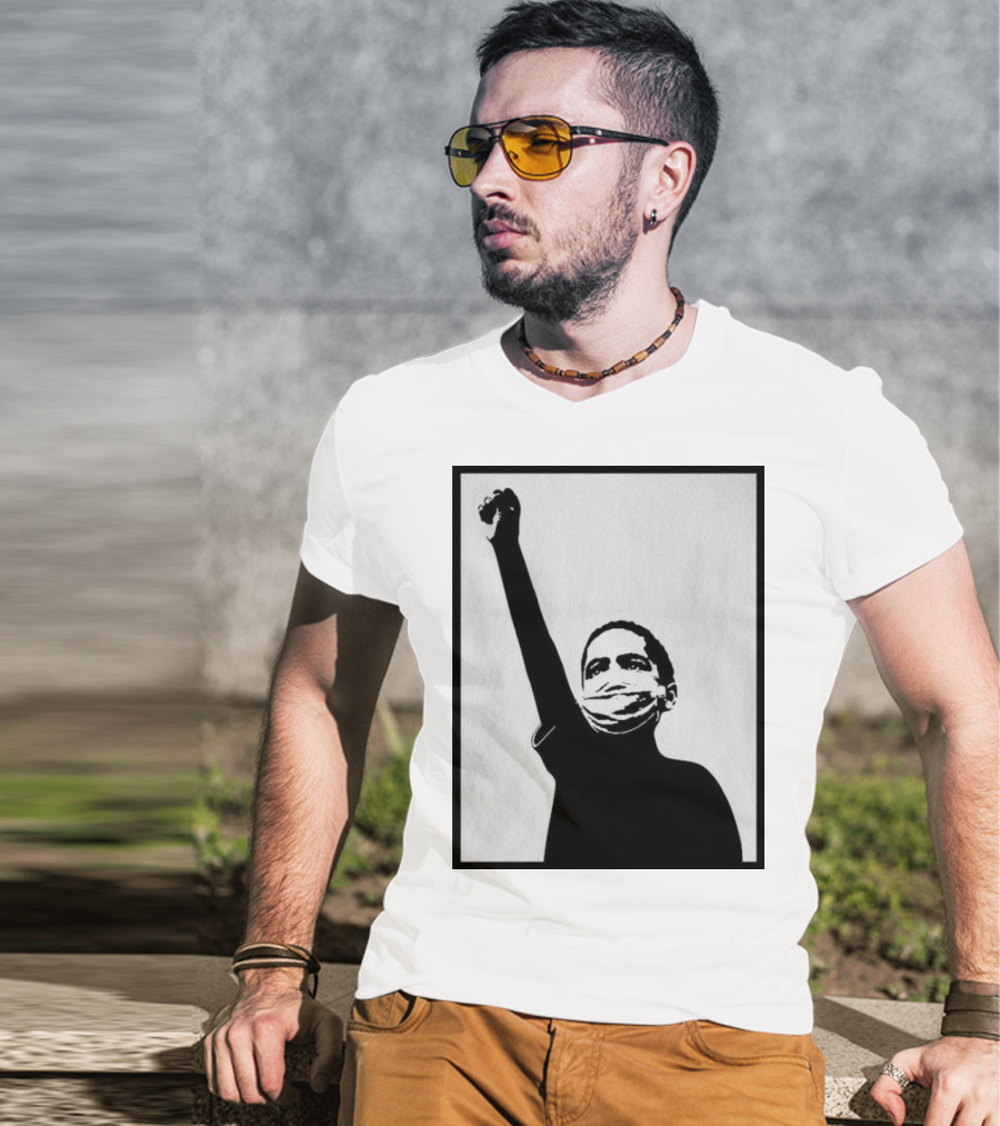 A Million Strong Masked Silhouette Raising Fist T-Shirt